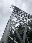 ASTM123 जस्ती 110KV विद्युत वितरण स्टील जाली टॉवर