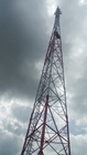 दूरसंचार के लिए 110 किमी / घंटा जस्ती टीवी एंटीना टॉवर