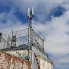 रूफटॉप स्टील आरडीएस मोनोपोल टॉवर दूरसंचार / दूरसंचार / जीएसएम