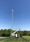 दूरसंचार 3 टाँगों वाला ट्यूबलर टॉवर हॉट डिप ग्लैवन्ज़िड स्टील