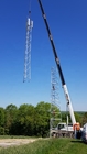 दूरसंचार 3 टाँगों वाला ट्यूबलर टॉवर हॉट डिप ग्लैवन्ज़िड स्टील