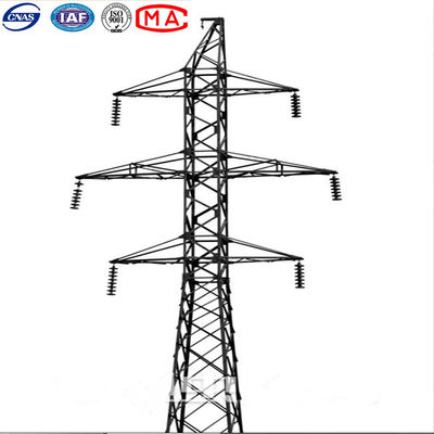 11kv ओवरहेड ट्रांसमिशन लाइन स्टील Q235B इलेक्ट्रिकल टावर्स