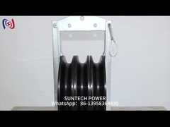 ट्रांसमिशन लाइन निओप्रीन लाइन्ड एल्युमिनियम ट्रिपल कंडक्टर स्ट्रिंगिंग ब्लॉक