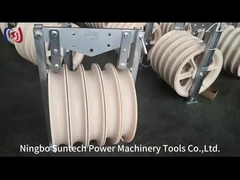 660 मिमी नाइलोन शेव पायलट वायर रस्सी कंडक्टर स्ट्रिंगिंग पुली ब्लॉक