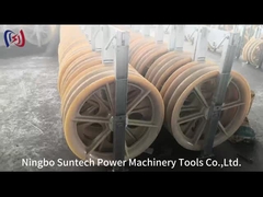 916 मिमी एसीएसआर एमसी नायलॉन कंडक्टर वायर रस्सी स्ट्रिंगिंग पुली ब्लॉक