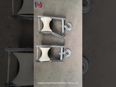 ओवरहेड लाइन के लिए 80 मिमी एरियल केबल कंडक्टर पुली स्ट्रिंगिंग रोलर ब्लॉक