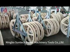 आगे और पीछे के पहियों टैंडेम शीव स्ट्रिंगिंग ब्लॉक नायलॉन शीव जस्ती फ्रेम