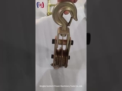 गोल आंख प्रकार 3t केबल पल्ली ब्लॉक स्टील ट्रांसमिशन लाइन स्ट्रिंगिंग टूल्स