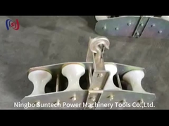 चार पहिया ऑप्टिकल फाइबर संयुक्त स्ट्रिंगिंग ब्लॉक पुली Opgw स्ट्रिंगिंग उपकरण