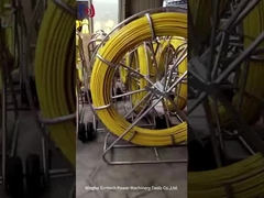 बिजली इंजीनियरिंग फाइबरग्लास केबल डक्ट रॉडर 13 मिमी ट्रेस करने योग्य