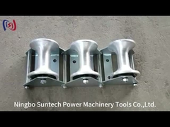 स्ट्रिंग टूल्स भूमिगत कार्य के लिए तीन नायलॉन शीव्स केबल गाइड रोलर