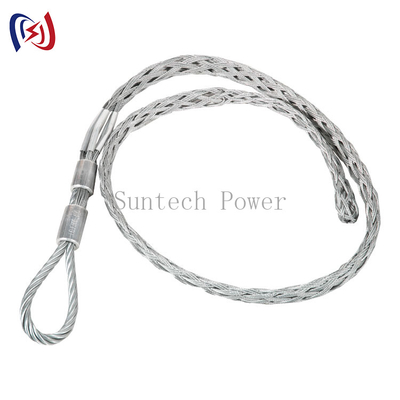 गुणवत्ता  80kn Wire Rope Pulling Conductor ACSR Cable Mesh Socks कारखाना