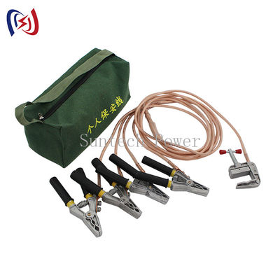 गुणवत्ता  Three phase 25mm Plug Construction Earth Wire Personal Grounding Wire Safety Tools कारखाना