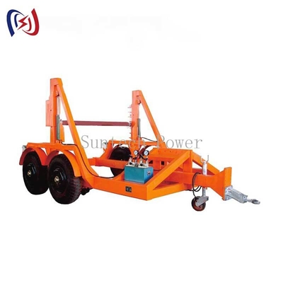 गुणवत्ता  Heavy Duty Cable Reel Trailer 20T Capacity for Industrial Transport कारखाना