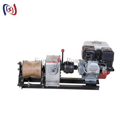 गुणवत्ता  High Speed Fast Powered Winch with 3-5T Tractive Force and 5-24m/Min Traction Speed for Power Line Work कारखाना