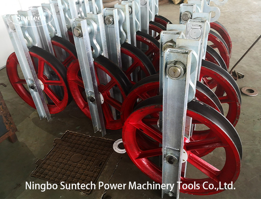 916mm 300KN सिंगल स्टील शेव कंडक्टर स्ट्रिंगिंग ब्लॉक