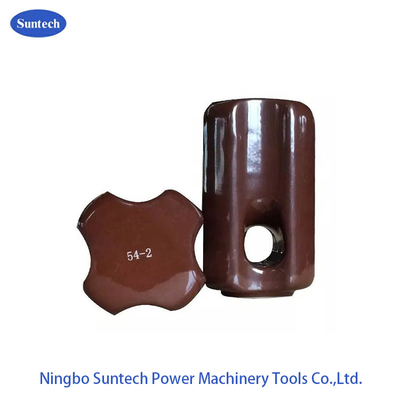 विद्युत सिरेमिक ट्रांसमिशन लाइन इन्सुलेटर घुटा हुआ तनाव 600V