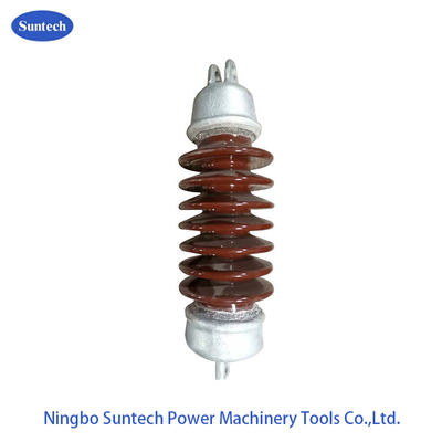 70KN 11KV सस्पेंशन टाइप पोर्सिलेन लॉन्ग रॉड इंसुलेटर