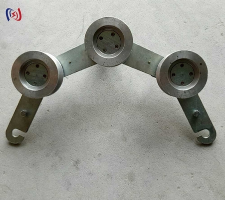 हुक ग्राउंड ब्लॉक केबल ड्रॉइंग पोली कंडक्टर/स्टील वायर रस्सी के लिए