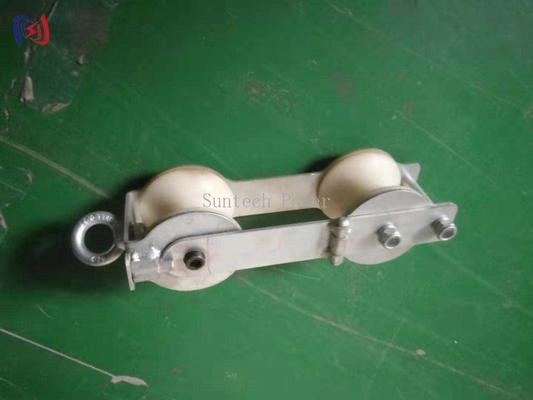 ओपीजीडब्ल्यू ऑपरेशन के साथ ओवरहेड ग्राउंडिंग वायर के आदान-प्रदान के लिए उपयुक्त लाइन बदलने के लिए डबल शीव ब्लॉक