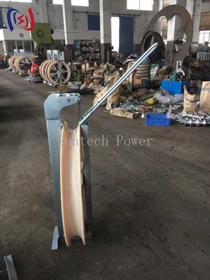 508 X 75MM भारी शुल्क तार रस्सी पल्ली कंडक्टर स्ट्रिंगिंग ब्लॉक