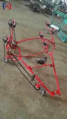 अल्ट्रा हाई वोल्टेज ट्रांसमिशन लाइनों के लिए क्वाड कंडक्टर इंस्पेक्शन ट्रॉली