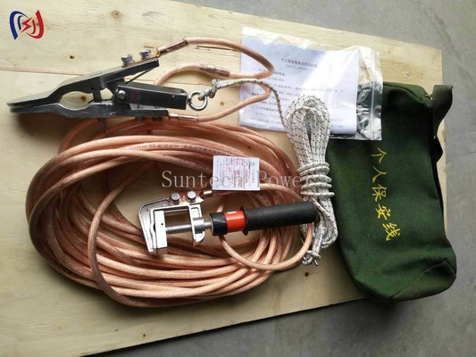 पोर्टेबल सुरक्षा ग्राउंडिंग वायर 16-25mm2 थ्री-फेज इलेक्ट्रिकल