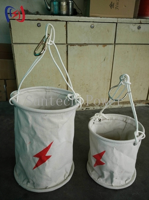 ऊंचाई पर स्थित बेलनाकार कैनवास टूल बैग 20-50L भारी शुल्क