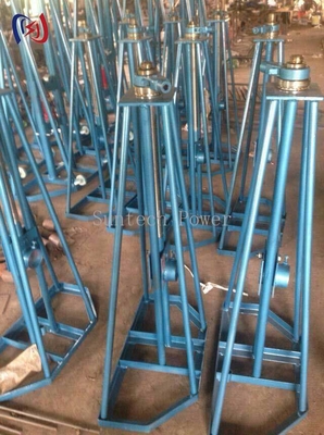 केबल स्थापना के लिए भारी शुल्क स्टील रील स्टैंड 10-50KN