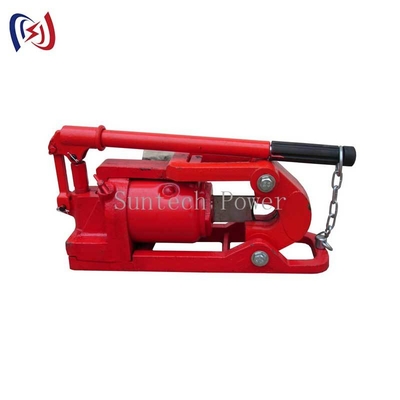 पावर लाइनों के लिए हाइड्रोलिक स्टील वायर रोप कटर 10-48mm 75-200KN