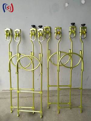 पेशेवर लटकती रस्सी सीढ़ी निरीक्षण ट्रॉली 1-1.8 मिमी लंबाई और 4.5-8 किलो वजन के साथ 35% अधिक स्थिर ट्रांसमिशन लाइन रखरखाव के लिए