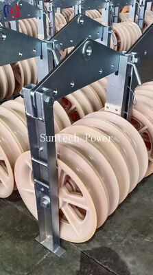 बड़े व्यास के ट्रांसमिशन कंडक्टरों के उच्च तनाव खींचने के लिए 1040 श्रृंखला स्ट्रिंगिंग ब्लॉक