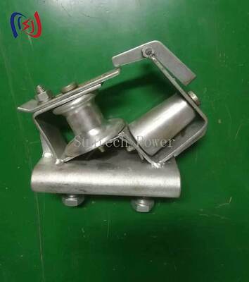 90 डिग्री कंडक्टर मोड़ों के लिए स्काईवर्ड कॉर्नर स्ट्रिंगिंग ब्लॉक, शहरी पावर लाइन निर्माण में 5KN रेटेड लोड के साथ