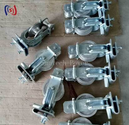 20KN रेटेड लोड, तीन परिचालन मोड और हवाई लाइन स्थापना के लिए एल्यूमीनियम शीव के साथ स्काईवर्ड थ्री-पर्पज स्ट्रिंगिंग ब्लॉक