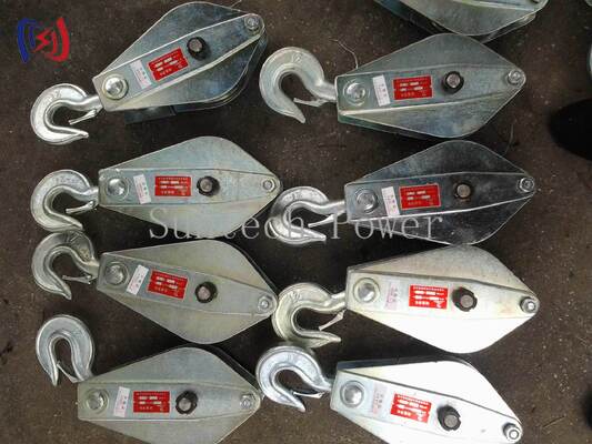 लिफ्टिंग और रिगिंग के लिए 10-200KN रेटेड लोड कास्टिंग स्टील शीव के साथ हेवी ड्यूटी उत्थापन टैकल