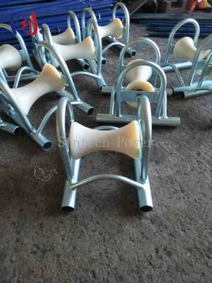 5KN नामित भार केबल ग्राउंड रोलर भूमिगत स्थापना के लिए कास्टिंग एल्यूमीनियम वाहक के साथ