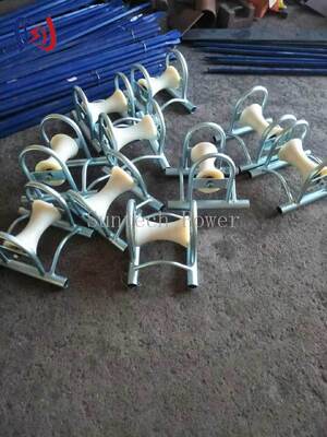 5KN नामित भार केबल ग्राउंड रोलर भूमिगत स्थापना के लिए कास्टिंग एल्यूमीनियम वाहक के साथ