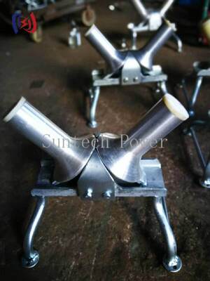 भूमिगत केबल खींचने के संचालन के लिए एकतरफा संरचना के साथ 10KN नामित भार केबल टर्निंग रोलर