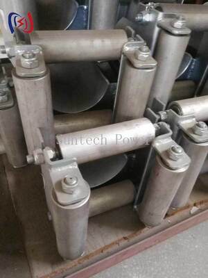 भूमिगत स्थापना के लिए 180 मिमी अधिकतम केबल व्यास, 20KN रेटेड लोड और संक्षारण प्रतिरोधी डिजाइन के साथ पेशेवर फ्रेम केबल रोलर