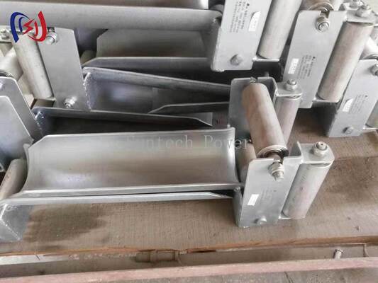 भूमिगत स्थापना के लिए 180 मिमी अधिकतम केबल व्यास, 20KN रेटेड लोड और संक्षारण प्रतिरोधी डिजाइन के साथ पेशेवर फ्रेम केबल रोलर