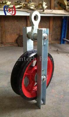 लो-फ्रिक्शन शीव और 50KN रेटेड लोड के साथ सुचारू और कुशल केबल दिशा परिवर्तन के लिए पेशेवर हाई स्पीड टर्निंग ब्लॉक