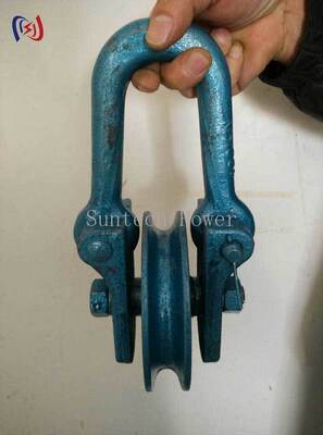 सुरक्षित ट्रांसमिशन टॉवर लिफ्टिंग के लिए 50-80KN रेटेड लोड और 160-190 मिमी शीव व्यास के साथ पेशेवर लिफ्टिंग पॉइंट ब्लॉक