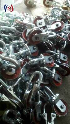 सुरक्षित ट्रांसमिशन टॉवर लिफ्टिंग के लिए 50-80KN रेटेड लोड और 160-190 मिमी शीव व्यास के साथ पेशेवर लिफ्टिंग पॉइंट ब्लॉक