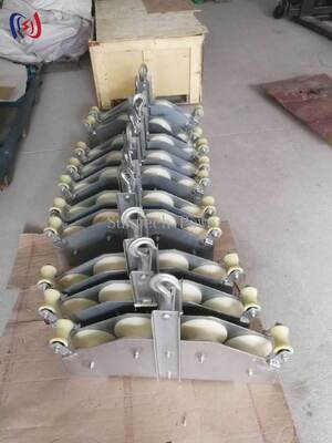 10KN रेटेड लोड, R570 झुकने त्रिज्या, और उच्च यांत्रिक लाभ उठाने के लिए 23.5KG वजन के साथ भारी शुल्क चार शीव संयुक्त ब्लॉक