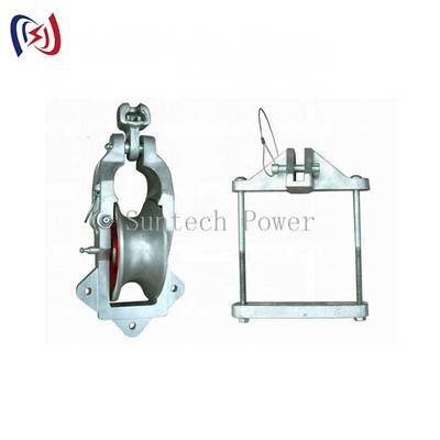 सार्वभौमिक स्ट्रिंगिंग ब्लॉक 178x76 मिमी शीव व्यास और 10KN नामित भार के साथ बहुमुखी ओवरहेड कंडक्टर स्थापना के लिए