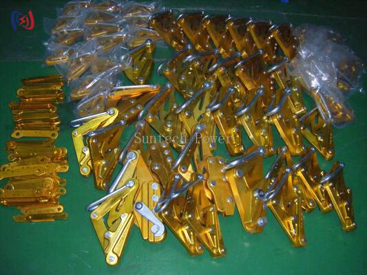 एल्यूमीनियम मिश्र धातु कंडक्टर ग्रिपर 7-80KN रेटेड लोड के साथ, 14-48 मिमी मैक्स ओपन, और सुरक्षित हैंडलिंग के लिए गैर हानिकारक ग्रिप