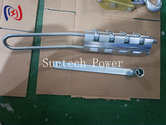 8-20 मिमी केबल व्यास और 16-25KN रेटेड लोड के साथ सुरक्षित फाइबर ऑप्टिक केबल खींचने के लिए पेशेवर ऑप्टिकल केबल वायर ग्रिपर
