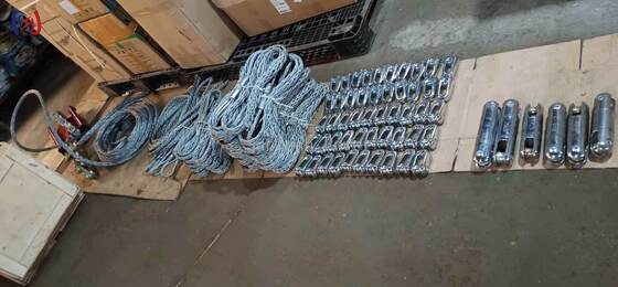 उच्च-तन्यता स्टेनलेस स्टील केबल मेष सॉक संयुक्त 12-150 मिमी केबल पर गैर हानिकारक पकड़ के लिए