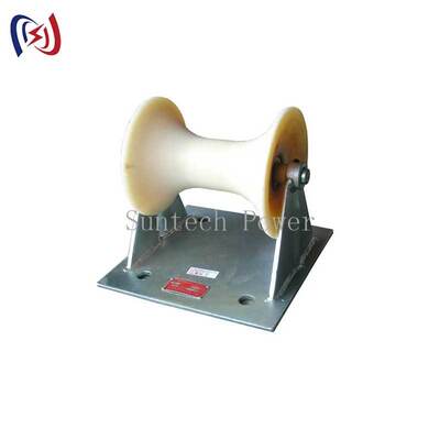 150-160 मिमी भूमिगत केबल स्थापना के लिए पेशेवर 5KN रेटेड लोड केबल ग्राउंड रोलर के साथ कास्टिंग एल्यूमीनियम वाहक