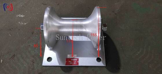 150-160 मिमी भूमिगत केबल स्थापना के लिए पेशेवर 5KN रेटेड लोड केबल ग्राउंड रोलर के साथ कास्टिंग एल्यूमीनियम वाहक